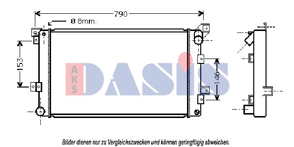 AKS DASIS Radiators, Motora dzesēšanas sistēma 520280N